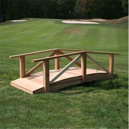 CREEKVINE DESIGNS 6 ft. Cedar Pearl River Garden Bridge WF1706CVD